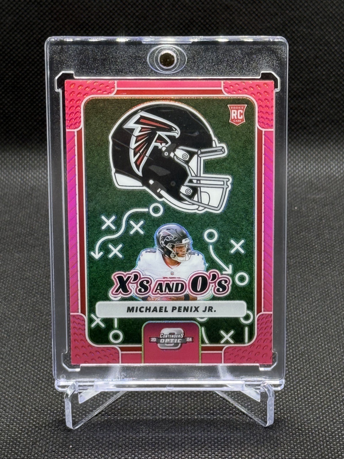 Michael Penix Panini Contenders Optic X's and O's #XOMPJ Pink