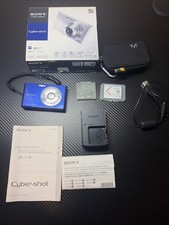 Sony Cybershot DSC-W330 14.1MP Blue Digital Camera Bundle w Xtras TESTED VGC