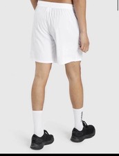 Gymshark Shorts Mens Medium Slim Fit White Arrival 7  Linerless Gym Running NEW