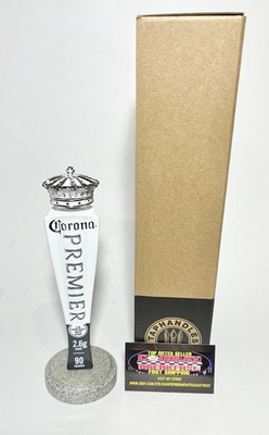 Corona Premier Cerveza Crown Topper Beer Tap Handle 8  Tall Brand New In Box!