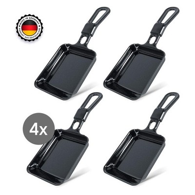 Steba Universal emaillierte Raclette Pfännchen für RC 3, 4, 4 Stück kratzfest