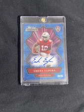 2021 Wild Card Alumination Emeka Egbuka BLUE Rookie Card Auto /35 BUCCANEERS