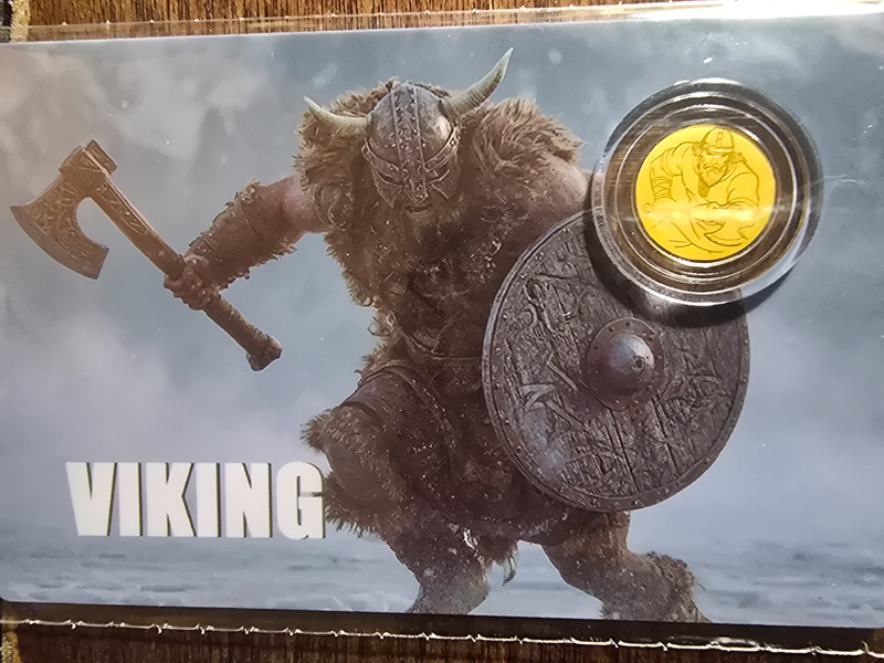 VIKING 1/1000 Oz Gold Coin 12$ Liberia 2026