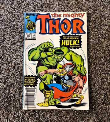 Marvel Comics The Mighty Thor #385 (1990) Hulk & Thor Newsstand Variant