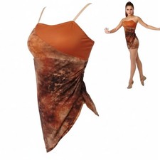 Lot of 4 Pompeii TUNIC TOPS ONLY Adult 2XL Dance Costume Copper Tie Dye New