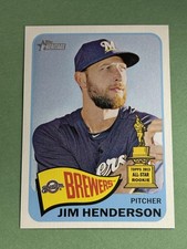 Jim Henderson 2014 Topps Heritage Milwaukee Brewers #292 X799
