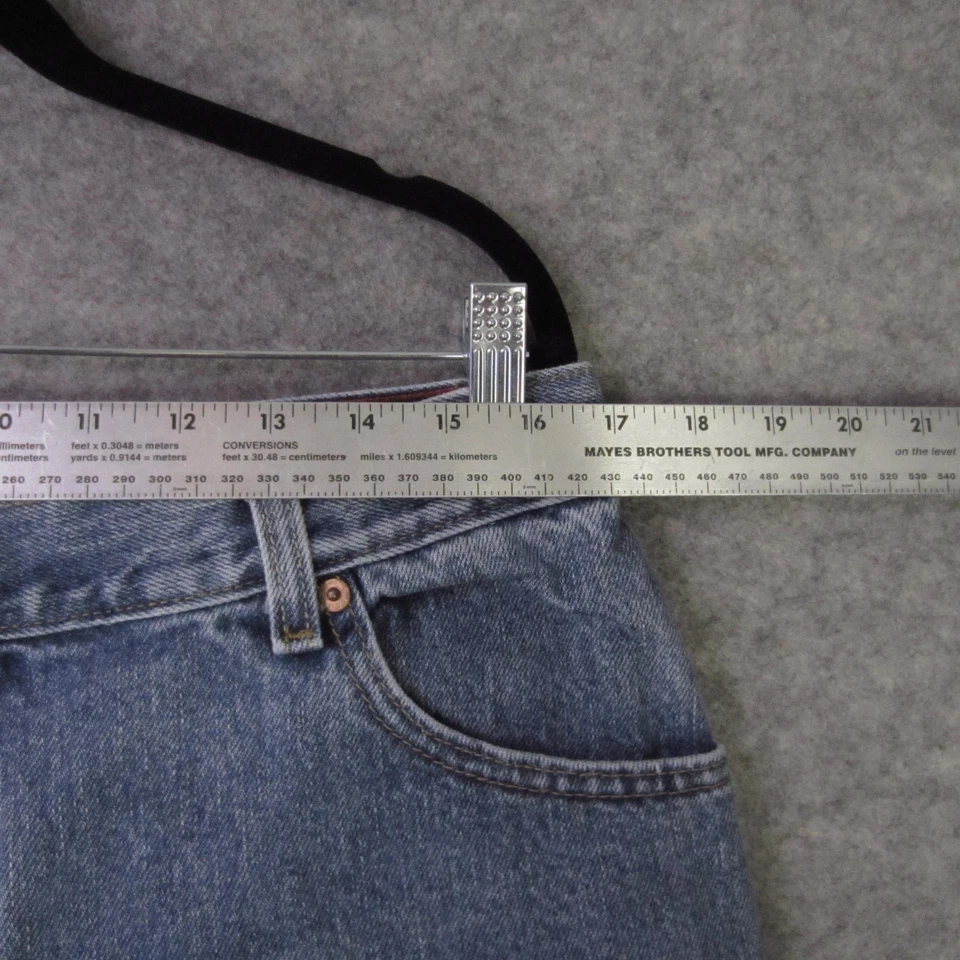 Levi's 550 Jeans Womens 16 Blue Relaxed Tapered Leg High Rise Denim Light Wash - Image 3 of 4