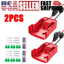 2 Packs DIY Power Wheels Adapter Compatible With Milwaukee M18 18V Battery Dock