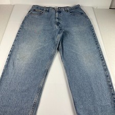 Y2K Calvin Klein Jeans Men's 34x29 Easy Fit Relaxed Blue Denim Cotton Tag 36x30