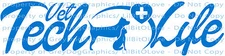 Vet Tech Life Vinyl Decal Veterinary Medicine Animals Technician Sticker Pets 