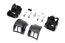 Handlebar Control Switch Housing Kit Black fits Harley Davidson