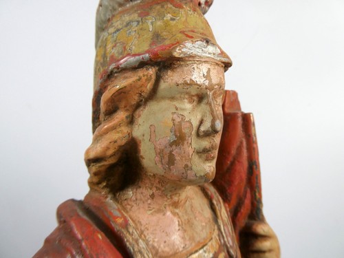 Der Hl. Florian Schutzpatron der Feuerwehren Heiligenfigur 18 Jh. - Picture 11 of 24