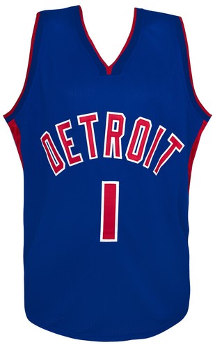 Chauncey Billups (PISTONS) Signed Blue Custom Basketball Jersey - (SCHWARTZ COA) - Picture 3 of 3