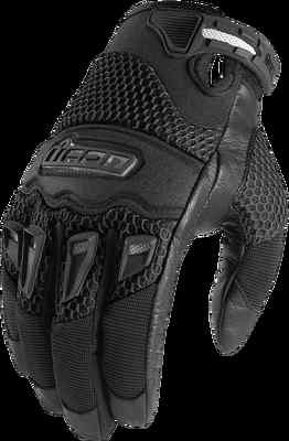 Icon Mens Twenty-Niner 29er Black Motorcycle Biker Gloves