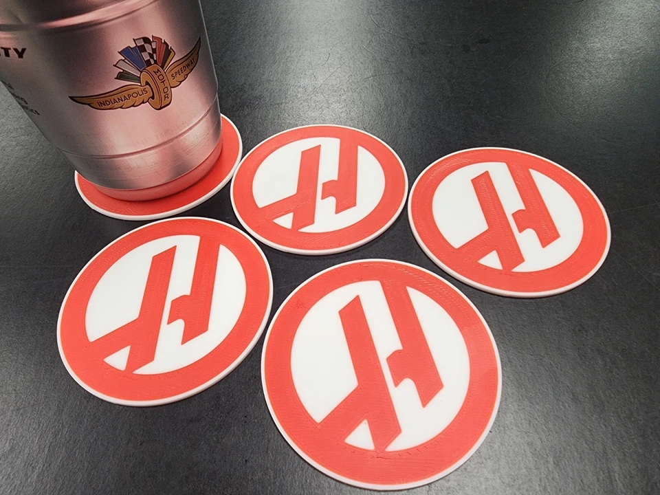 5 pack HAAS CNC COASTERS - Image 2 of 3