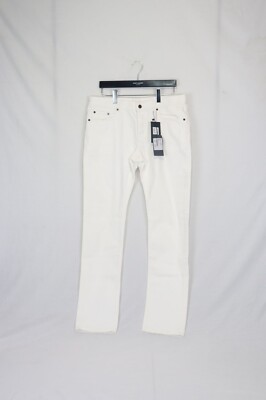 Saint Laurent Paris , D18 Slim Fit Denim in White , BNWT 32 US