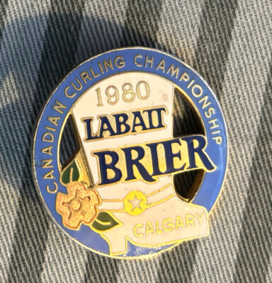 Labait Brier 1980 Calgary Canadian Curling Championship Lapel Pin