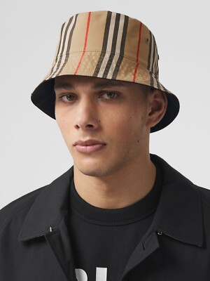 Burberry Reversible Icon Stripe Bucket Hat | eBay display picture 2
