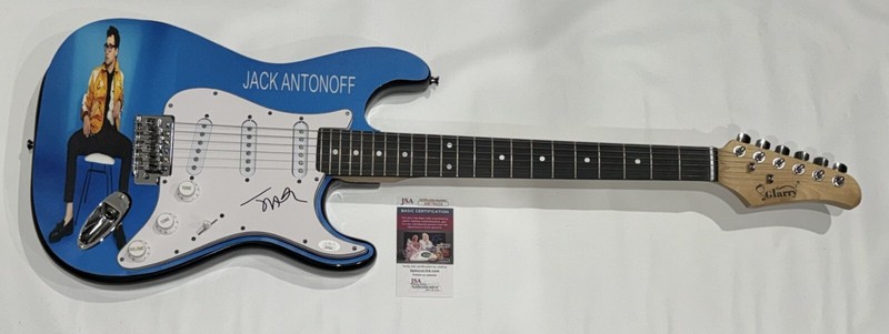 JACK ANTONOFF SIGNED CUSTOM ELECTRIC GUITAR BLEACHERS FUN JSA COA