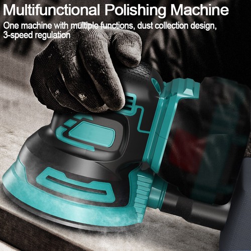 Brushless Cordless 125MM Random Orbital Sander Polisher Battery For Makita 18V - Picture 10 of 18