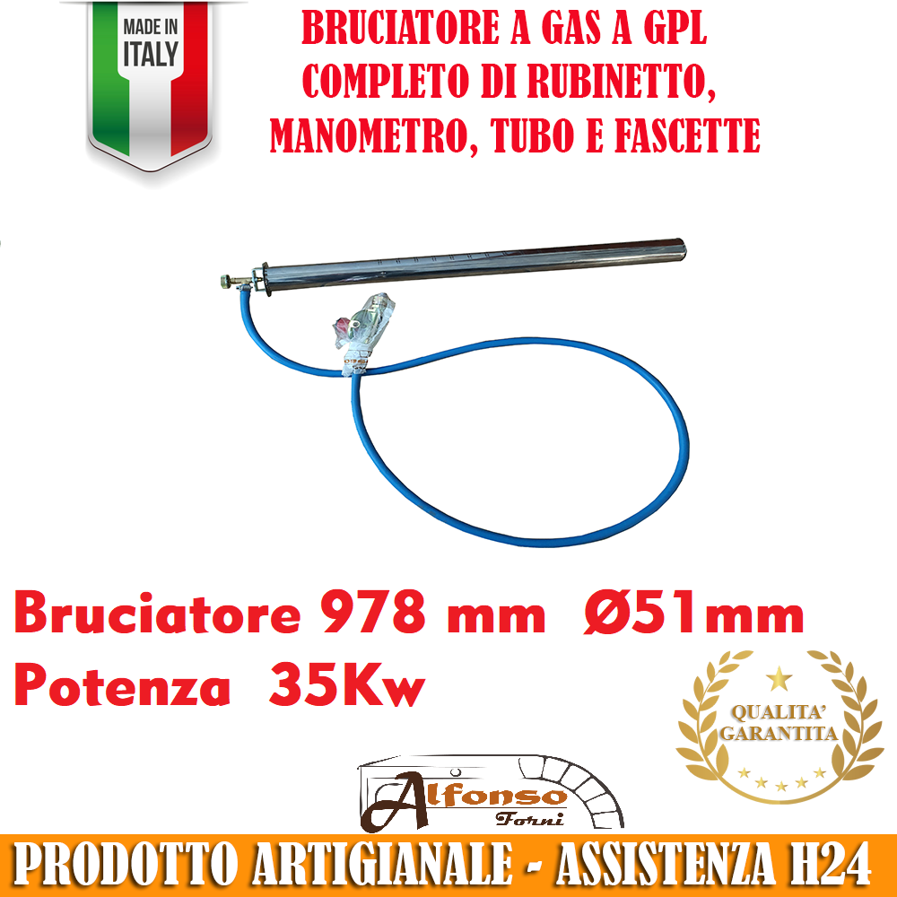 Set 6 Ugelli Per Conversione Fornello A GPL/Propano – Kit Adattatore Per Cucina Gas Naturale – Iniettori Ottone M6 X 0,75 (0.5, 0.65, 0.87 Mm)