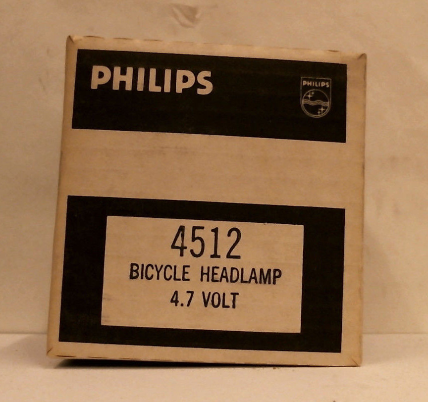 Philips 4512 4.7-Volt Bicycle Headlamp Lamp Light Bulb 0.5A 4.7V PAR36