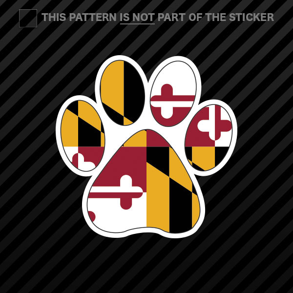 Tennessee State Paw Print Shaped Sticker Decal - Self Adhesive Vinyl Weatherproof Made In Usa Dog Dogs Cat Cats Pet Pets Puppy Prints