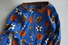 BOYS PREOWNED GENTLY USED WARM FRONT ZIP PAJAMAS SIZE 5T CARTERS Sports Design