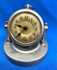 VINTAGE SMALL WURTTEMBERG RARE MANTLE DESK CLOCK WORKING
