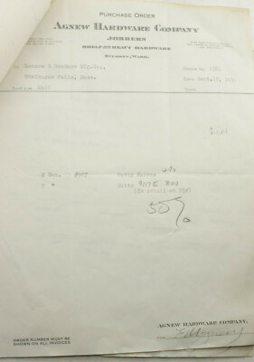 1931 Lamson Goodnow Agnew Hardware Co Everett WA Jobbers Ephemera P1337D