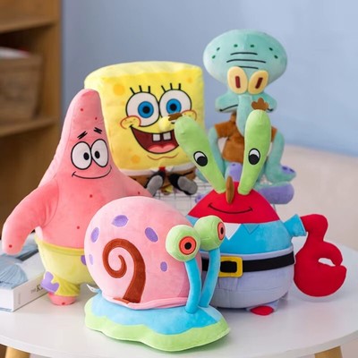 35cm Sponge Bob Squarepants Plush Toys-Kids Cartoon Sponge Bob Patrick Plush Toy