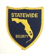 PATCH Statewide Security Florida Gold on Blue