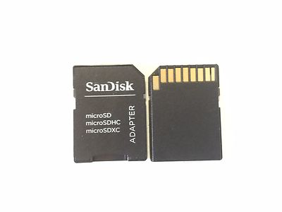 NEW 2 X SANDISK MicroSD MicroSDHC TF Card To SD Card Adapter 