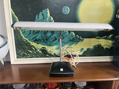 Etsy Vintage Fluorescent Desk Light VINTAGE SPACE AGE LAMP Made In