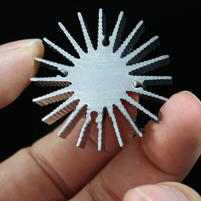 #ad 1W LED Aluminum Heat Sink Round Electronic Radiator OD=36mm H=10mm $9.84