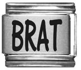 Clearly Charming Brat Laser Italian Charm - Picture 1 of 1