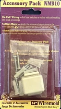 Wiremold NM910 Ivory Plastic Non-Metallic Raceway Accessory Set