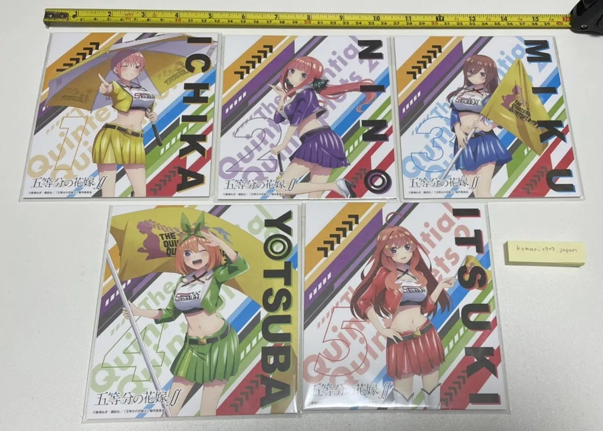 Gotoubun no hanayome movie shikishi full 5 set Quintessential Quintuplets  anime