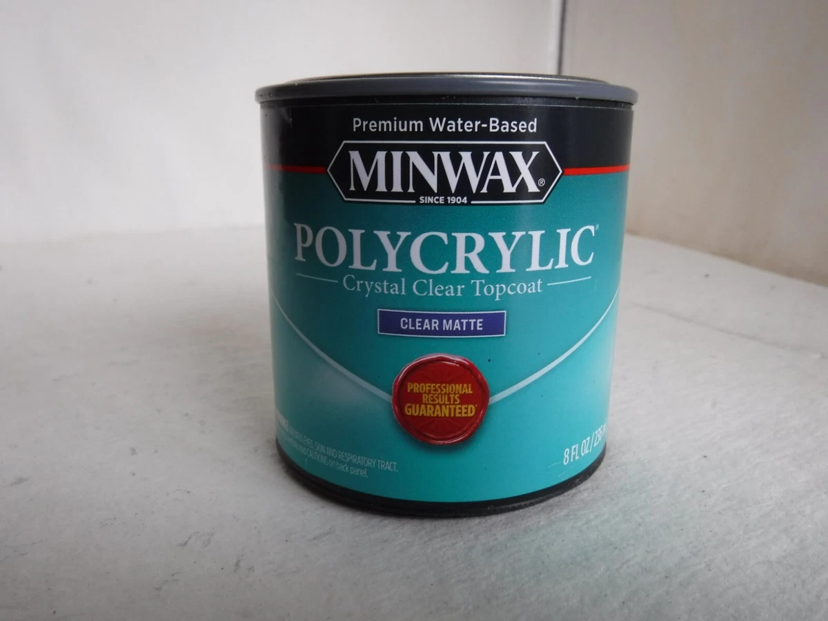 Minwax Polycrylic Protective Finish Water Based 1 2 pint Clear Matte