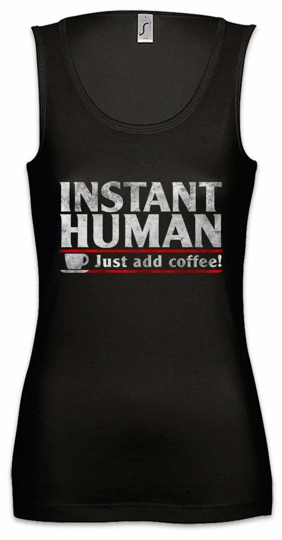 HUMAN MADE Canotta donna umana istantanea divertente geek nerd scienziato scientifico ingegnere caffè