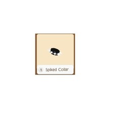 AJPW Animal Jam Play Wild Black Spiked Collar RARE DESCRIPTION