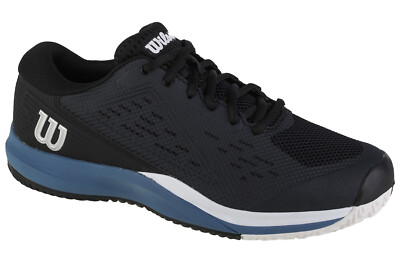 Tennisschuhe Herren, Wilson Rush Pro Ace, Schwarz