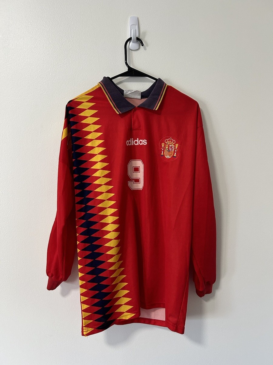1994 W杯アメリカ大会　スペイン代表　アウェイ　ユニフォーム　Lサイズ程 1994/95】スペイン代表（H）/ CONDITION：A- / SIZE：M
