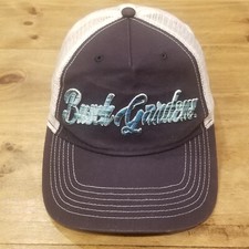Busch Gardens Hat Cap Snap Back Blue Spell Out One Size Mesh Adjustable Florida