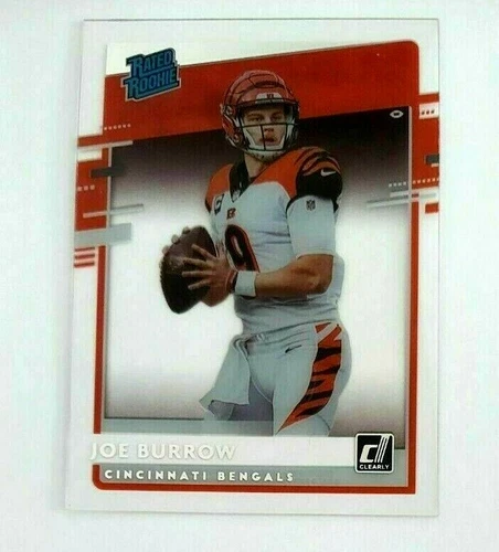 Joe Burrow Chronicles Clearly Rated Rookie RR-JB Cincinnati Bengals RC Donruss 