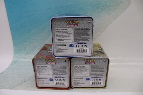 Juego de 3 latas apilables de coleccionista de JCC Pokémon (SOLO LATAS - ¡¡¡¡¡¡¡¡¡¡¡¡¡¡¡¡¡¡¡¡¡¡¡¡¡¡¡¡¡¡¡ - Imagen 5 de 5