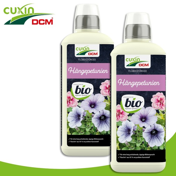Cuxin 2 X 800 Ml FlüSsigdüNger HäNgepetunien Bio Wachstum NäHrstoffe-image