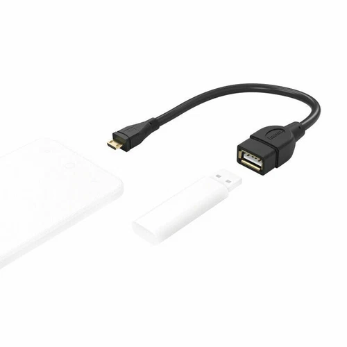 Hama USB-2.0-Adapterkabel 480 Mbit/s Micro-USB-B 15 cm NEU