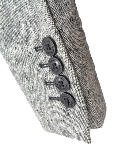 Gianni Versace Dappled Gray Nailhead Tweed Sport Coat Slim Fit Men's 44 R - Picture 13 of 23