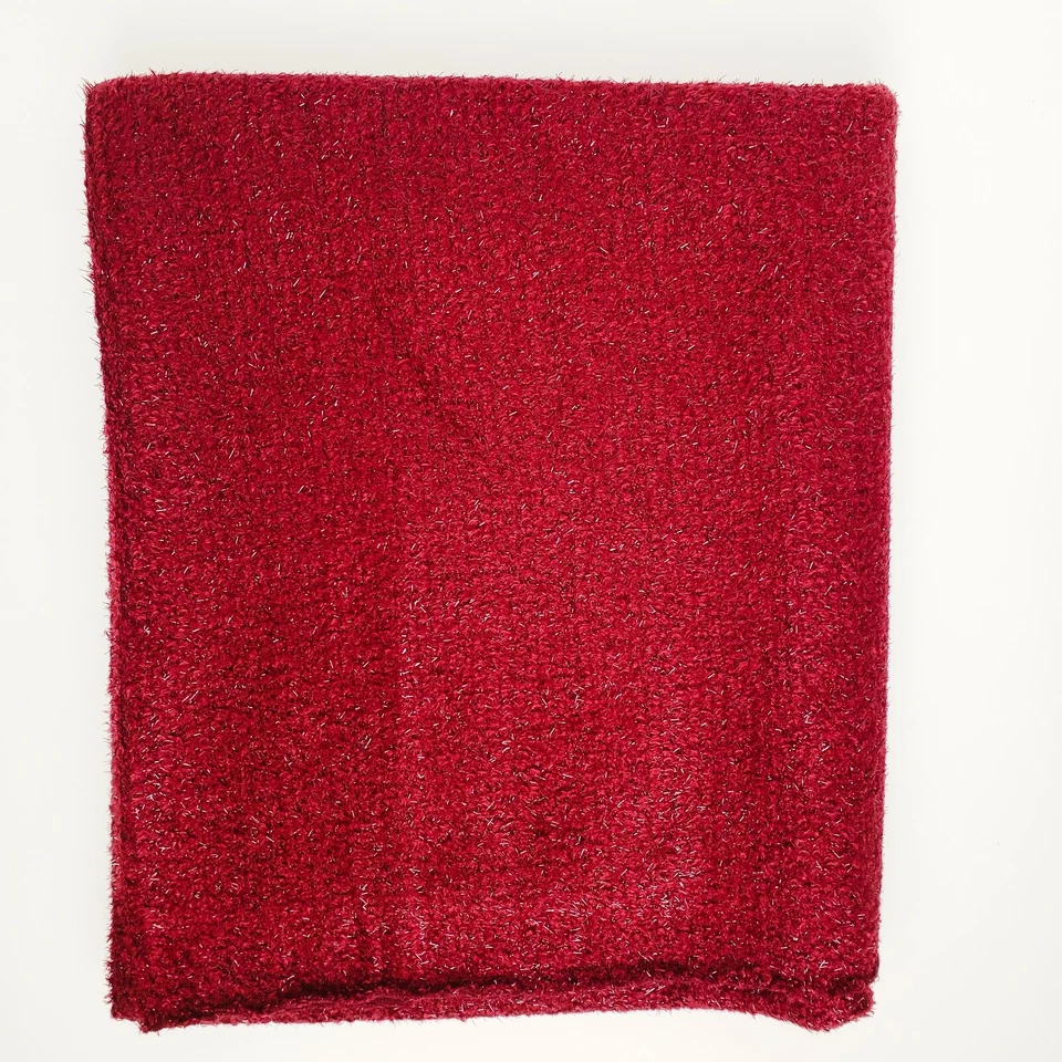 Fleece Feel Knit Fabric sewing quilting clothing Burgundy 1.5 Yards Used - Image 3 of 4